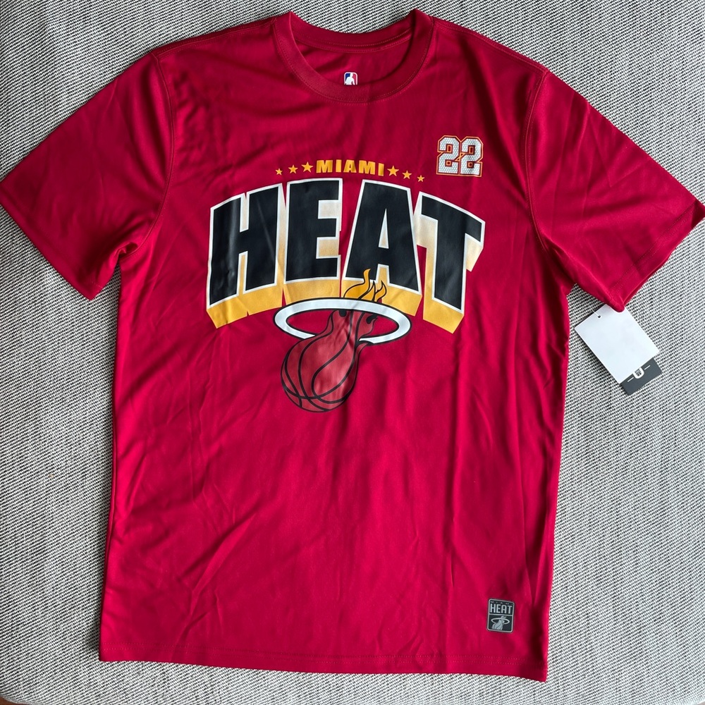 NBA Miami Heat Red T-Shirt - 22 Butler